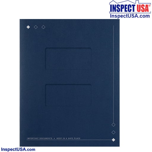 Side-Staple Presentation Folder 5-Pak (RCNB-5) Blue 8-5/8" x 11-1/4"