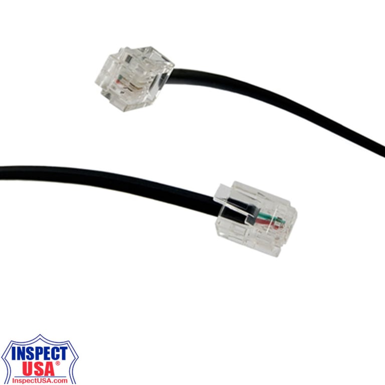 RJ11 2pin Conductor Interconnect Cable (RJ11-2C6) Male-Male 72"