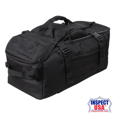 Rothco 3-In-1 Convertible Mission Bag (23500) Black