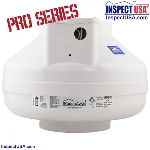 RadonAway Pro-Series 6" Radon Mitigation Fan (RP260) 5Year Warranty