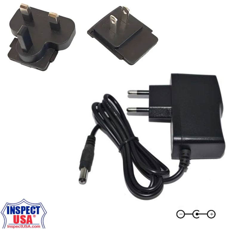 Universal Power Supply 9vDC 900mA (S008CM0900090) 220v Black 6' Cable