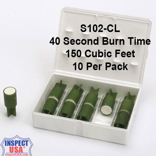 Clean Trace Smoke Emitter 150 CuFt (S102-CL) 40 Seconds 10 Pack