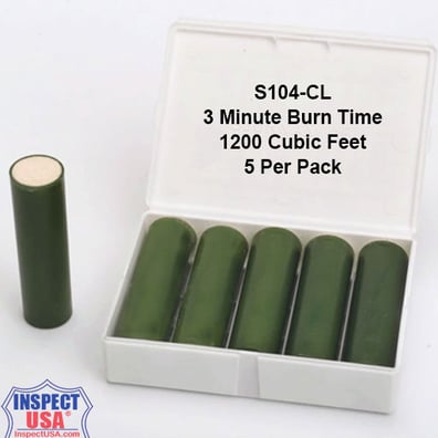 Clean Trace Smoke Emitter, 1200 CuFt (S104-CL) 3 Minutes 5 Pack