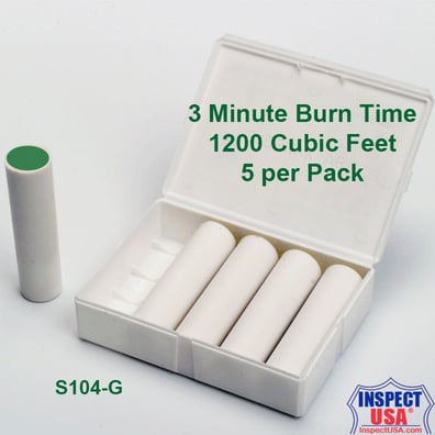 Smoke Emitter: Green 1200 Cubic Feet (S104-G) 3 Minutes 5 PACK