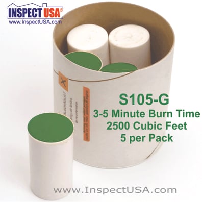 Smoke Emitter: Green 2500 Cubic Feet (S105-G) 4 Minutes 5 PACK