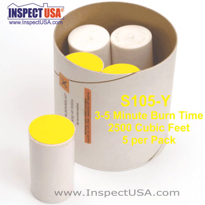 Smoke Emitter: Yellow 2500 Cubic Feet (S105-Y) 4 Minutes 5 PACK