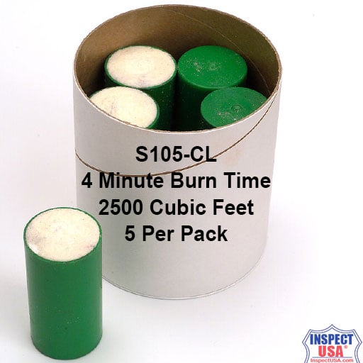 Clean Trace Smoke Emitter, 2500 CuFt (S105-CL) 4 Minutes 5 Pack