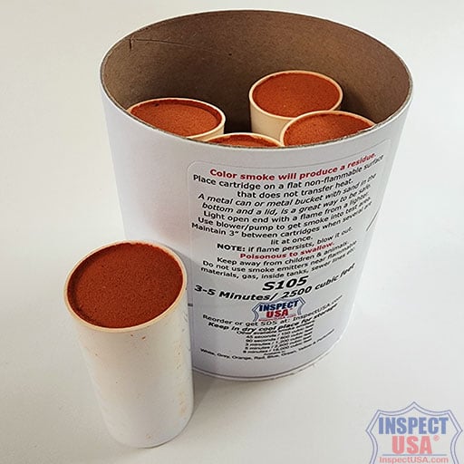 Smoke Emitter: Orange, 2500 Cubic Feet (S105-OR) 4 Minutes 5 PACK