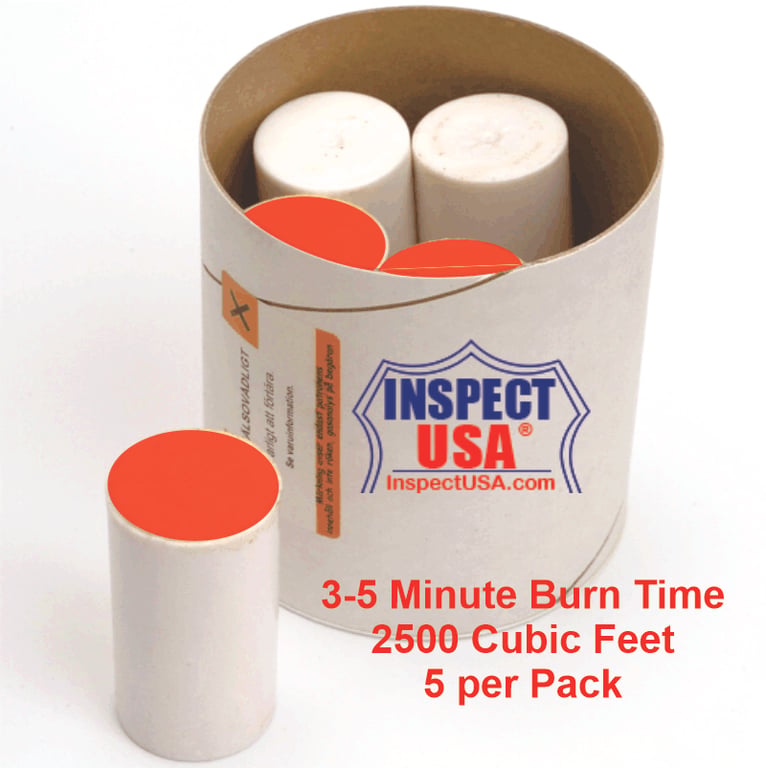 Smoke Emitter: Red 2500 Cubic Feet (S105-R) 4 Minutes 5 PACK