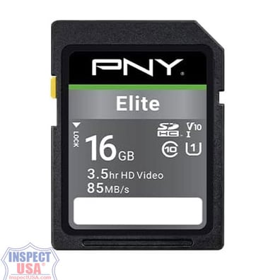 SD Memory Card PNY Elite 85 MB/s (SD-16GB) 16gB Class 10