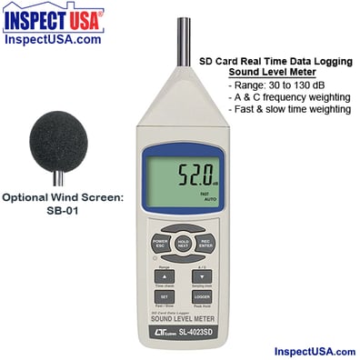 Lutron Sound Level Meter 30-130dB (SL-4023SD) Datalogging