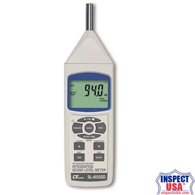 Lutron Integrating Sound Level Meter (SL-4035SD) Datalogging. Class 2