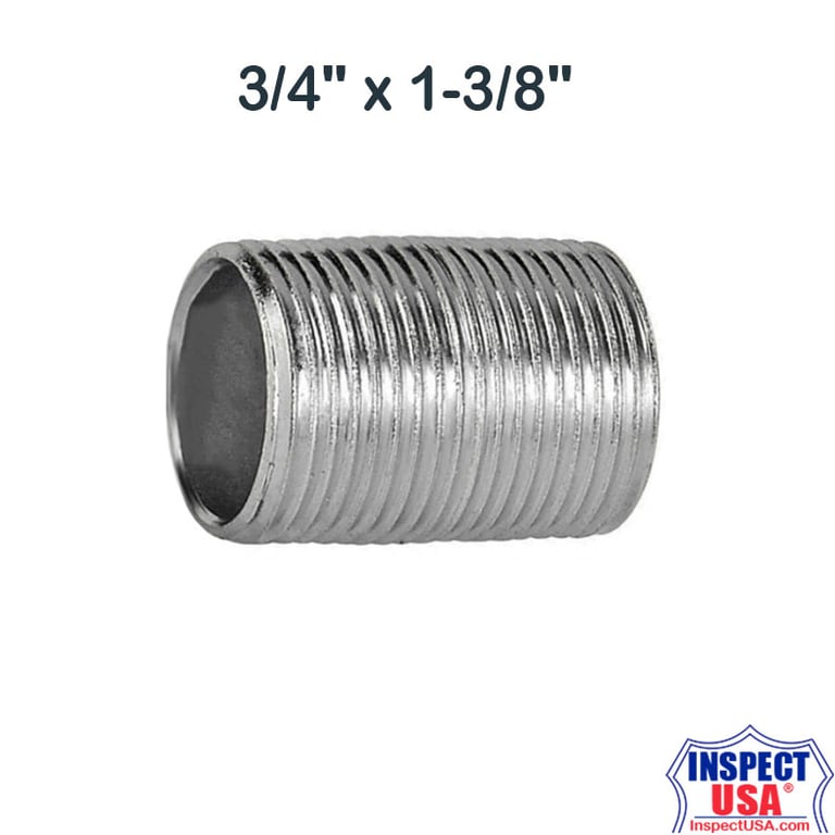 Stainless Steel Nipple 3/4" x 1-3/8" (SSN-S40) Close