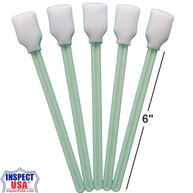 Rectangle Foam Cleaning Swab Sticks (SWAB-761) 5 Pack