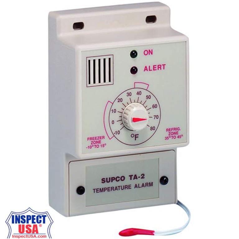 Temperature Alarm Analog (TA2) Single Set Point, -10 to 80 Degrees F, 120 VAC