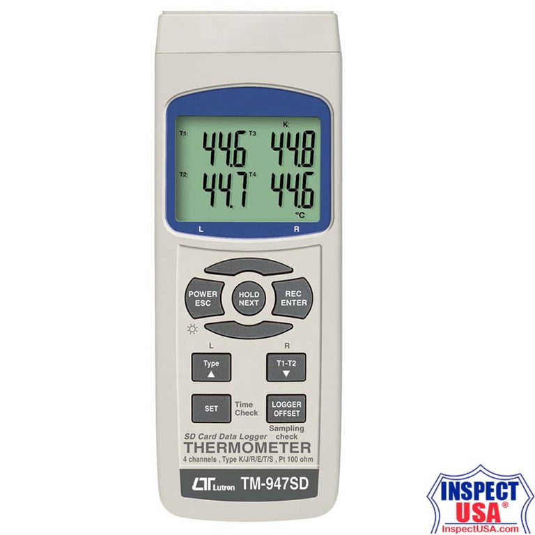 Lutron 4 Channel Precision Thermometer (TM-947SD) Datalogger