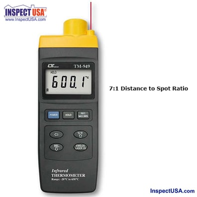 Lutron Infrared Thermometer 7:1, -4 to 1202°F (TM-949) with Laser