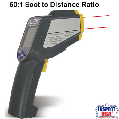 Lutron Infrared Thermometer -76 to 1832°F 50:1 (TM-969) with Dual Laser