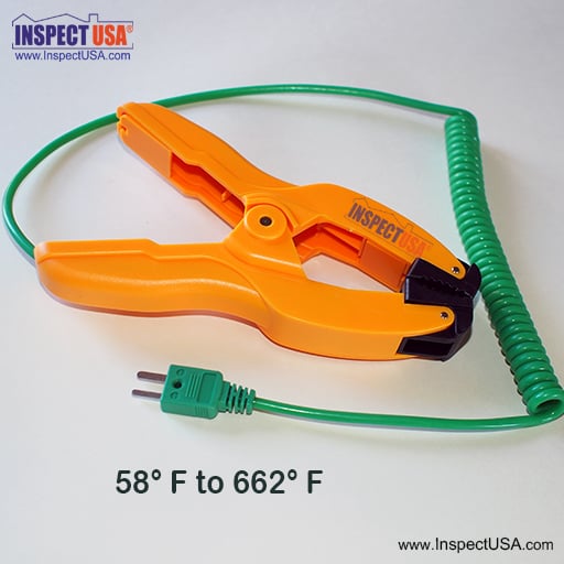 Lutron K-Type Thermocouple Clamp Temp Probe (TP-05) 6' Coiled Cable