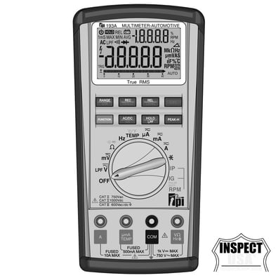 TPI Digital Automotive Multimeter (TP-193A)