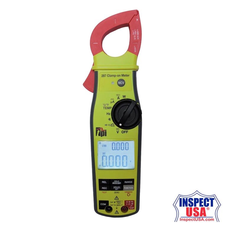TPI True RMS AC/DC Autoranging Digital Clamp with Bluetooth (TP-287)