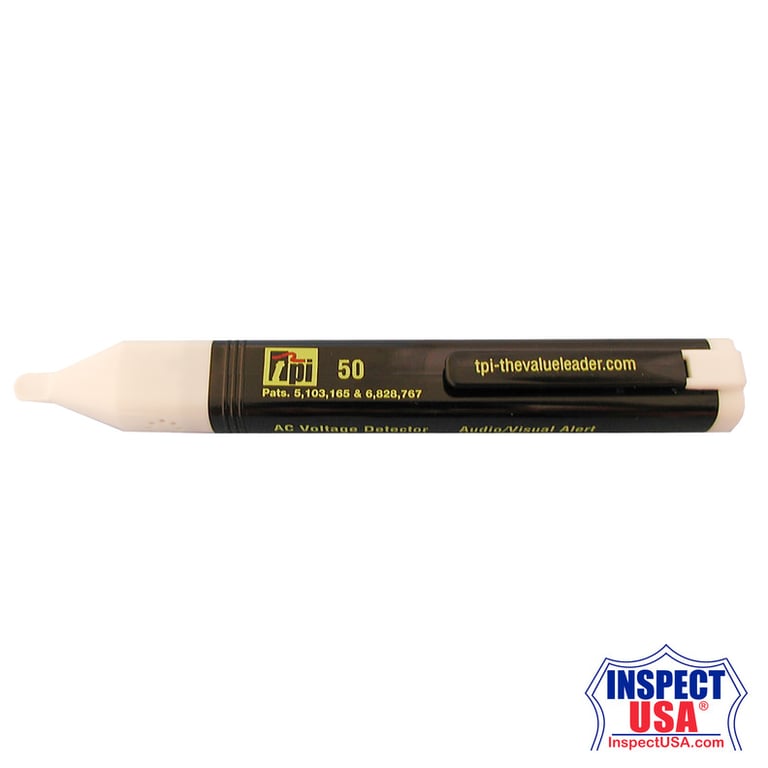 TPI AC Safety Volt Check 50-1,000 Volts AC with audio and visual alert (TP-50)