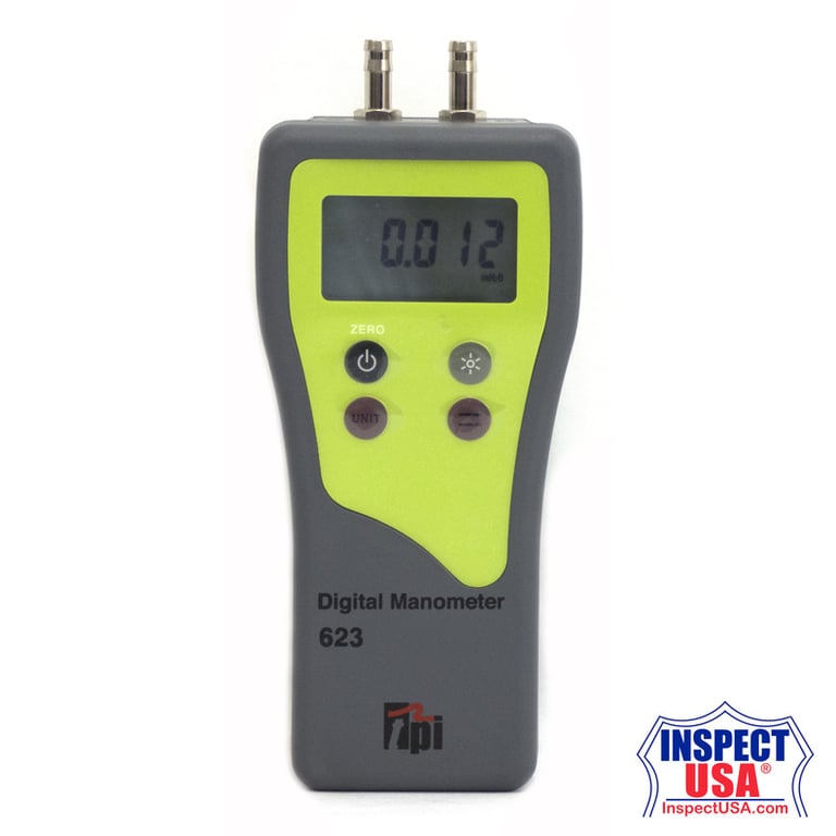TPI Single Input Manometer with Bluetooth Communication (608BT)