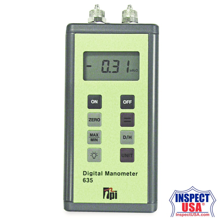 TPI Dual Input Differential Manometer (TP-635)