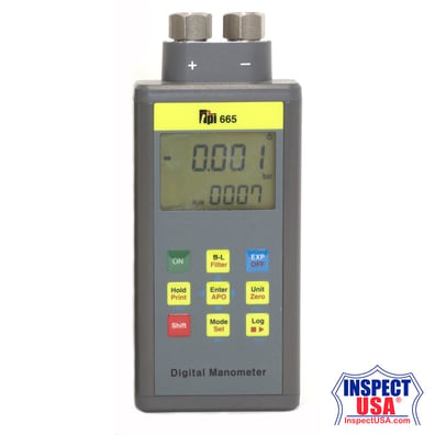 TPI Dual Input Differential Manometer (TP-665)