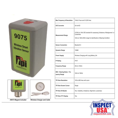 TPI Wireless Accelerometer w/Free TPI View App (TP-9075)