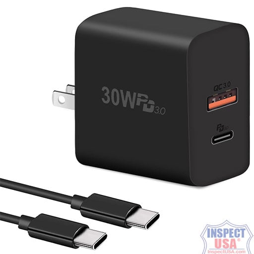 30w USB-C Fast Charging Block (USB30C) with USBC Cable