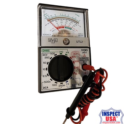 Multi-Meter: Analog (UTL2) with leads & battery, AS-IS