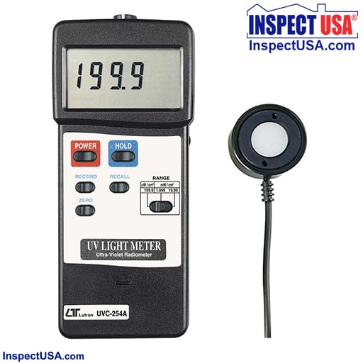 UVC Hi-Range Ultra-Violet Light Meter 254nm (UVC-254A) 3 Ranges