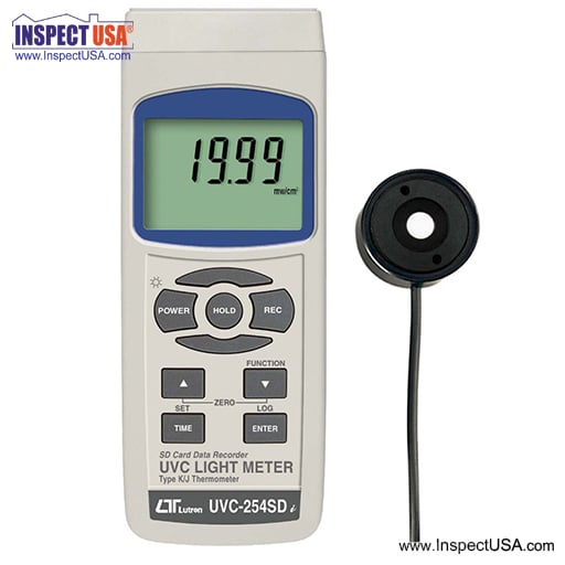 UVC 254nm Ultra Violet Light Meter (UVC-254SD) Data Logging
