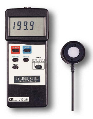 UVC Ultra-Violet Light Meter 254nm (UVC-254) 3 Ranges Remote Sensor