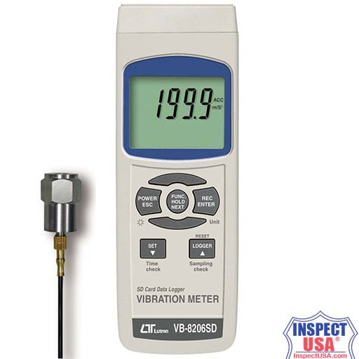 Lutron Vibration Meter (VB-8206SD) with SD Card Data Logging Capability