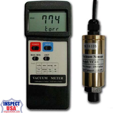 Lutron Vacuum Pressure Meter Air or Liquids (VC-9200) 1500mBar