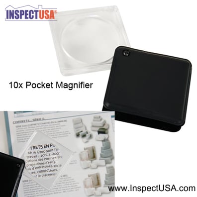 10x Pocket Magnifier (VTMG11) Non-Conductive with Protective Cover