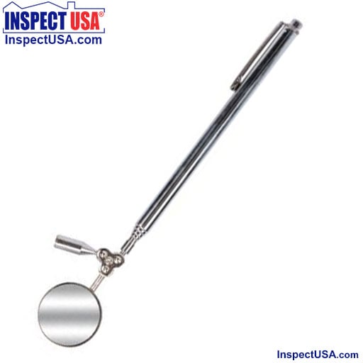 Inspection Mirror with Magnetic Pickup Tip (VTPMT) 18" Extendable Shaft