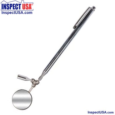Inspection Mirror with Magnetic Pickup Tip (VTPMT) 18" Extendable Shaft