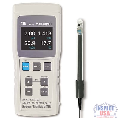 Lutron WAC-2019SD Data Logging Water Analysis Meter Kit