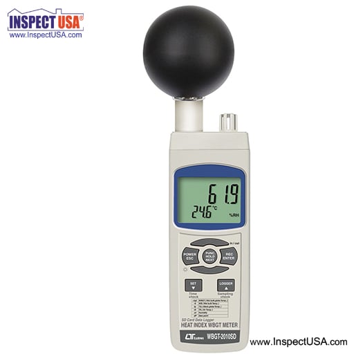 Heat Index Wet Bulb Globe Thermometer (WBGT-2010SD) Logging