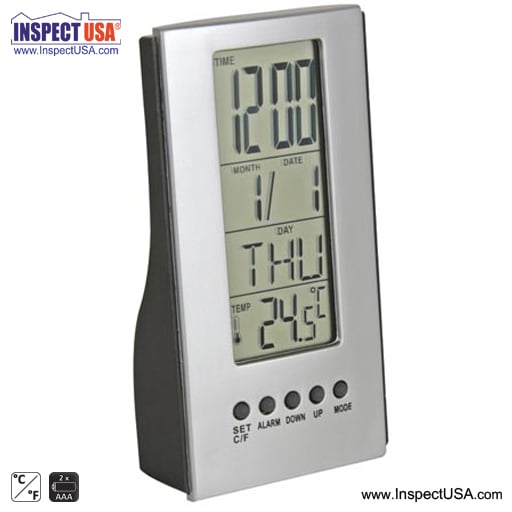 Desktop Thermometer, Timer & Clock (WT302N) with Alarm