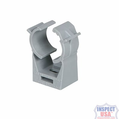 X88-15 Gray HangerLok 1/2" Self-locking Plastic Pipe Clamp