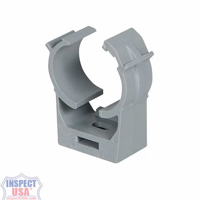 X88-22 Gray HangerLok 3/4" Self-locking Plastic Pipe Clamp