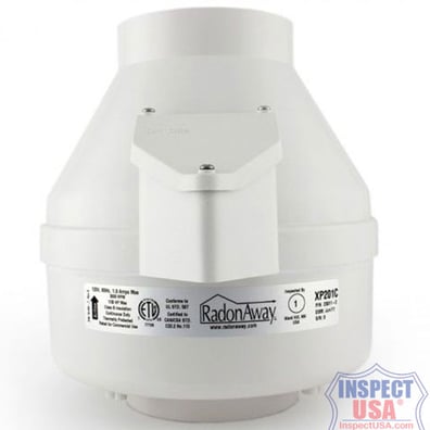 RadonAway Series C 4" Radon Fan (XP201c) Inline VOC Mitigation
