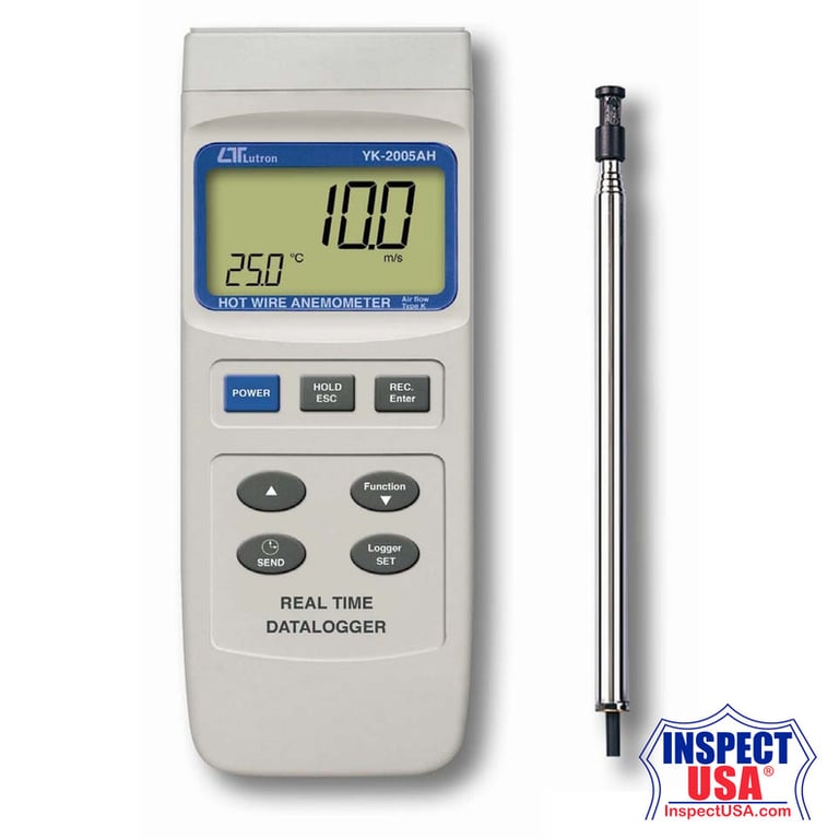 Thermal Anemometer 40-3940 FPM (YK-2005AH) CFM & Temperature