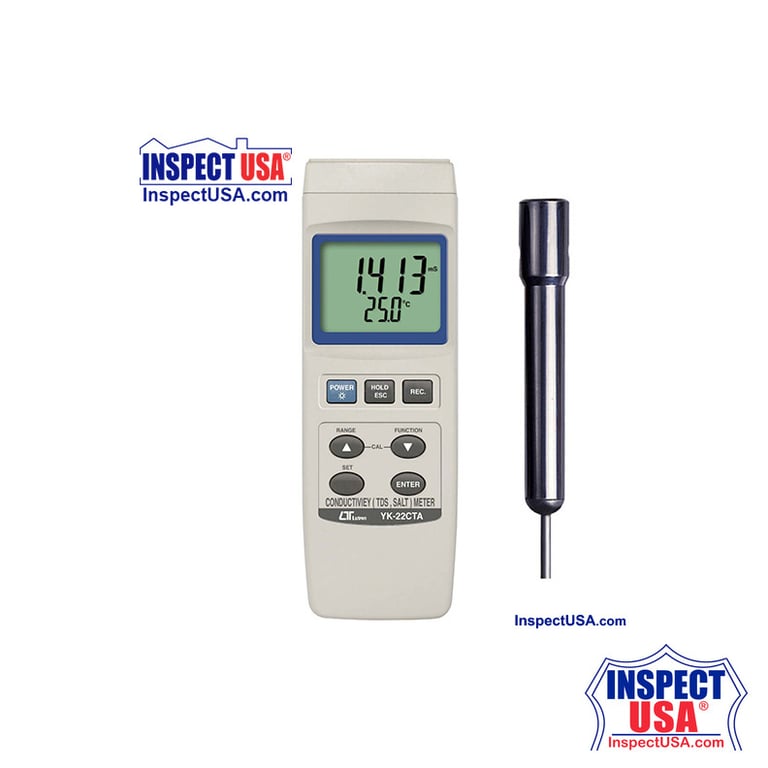 Conductivity TDS Meter (YK-22CTA) with Thermometer