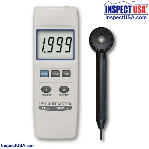 UVA UVB Ultra-Violet Light Meter (YK-35UV) with Remote Probe