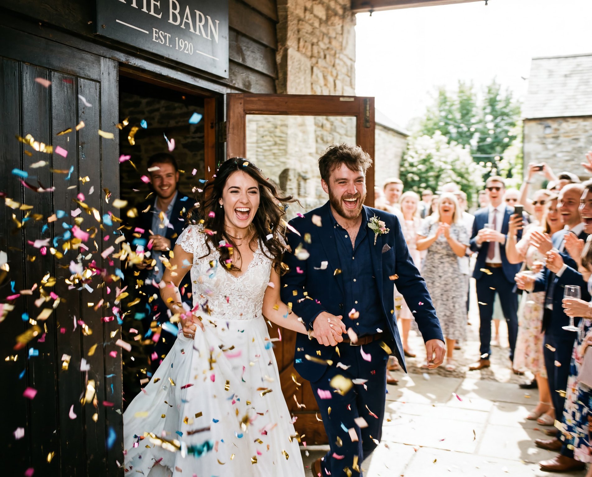 Couple at their Foreverly-booked wedding venue